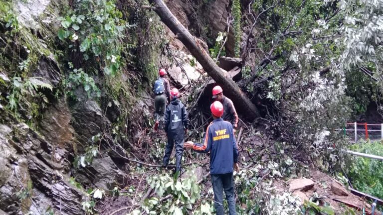 भारी भूस्खलन से केदारनाथ पैदल मार्ग बाधित, रोकी गई यात्रियों की आवाजाही