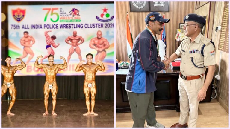 ऑल इंडिया पुलिस रेसलिंग क्लस्टर में जितेंद्र ने गाड़े सफलता के झंडे, उत्तराखंड को दिलाया कांस्य